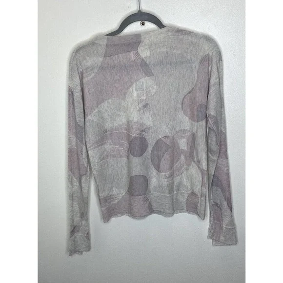 ZADIG & VOLTAIRE 100% Cashmere Sweater Pullover Camouflage Grey Crisp Camou XS - Picture 5 of 8